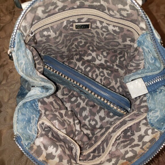 GUC - Blue Denim Guess Handbag + Matching Wallet - Picture 10 of 15